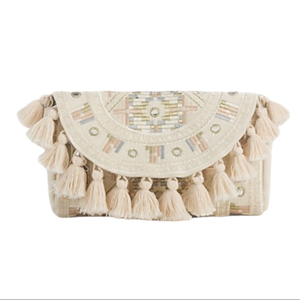 SHIRALEAH Vegan Ivory Anaya Clutch NWT
